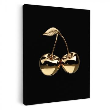 Lienzos decorativos - Cerezo - Negro - Oro - Cromo