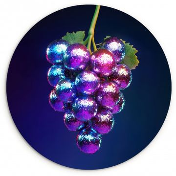 Cuadro redondo - Morado - Disco - Fiesta - Uva