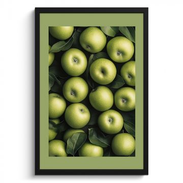 Cuadros enmarcados - Manzanas - Verdes - hojas
