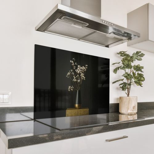 Salpicaderos de cocina - Bulbos de flores - Blanco - Jarrón - Minimalista