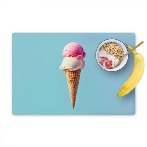 Salvamanteles - Scoop helado - cono - Azul