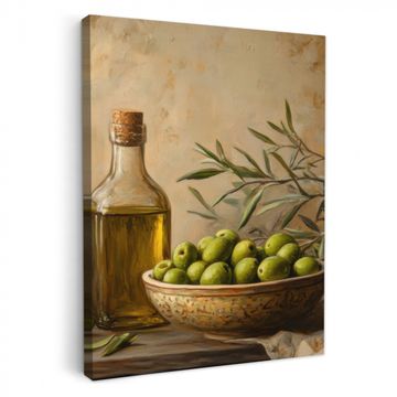 Lienzos decorativos - Aceitunas - Naturaleza muerta - Vintage