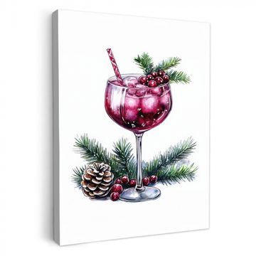 Lienzos decorativos - Invierno - Cóctel - Decoración - Bebidas - Navidad