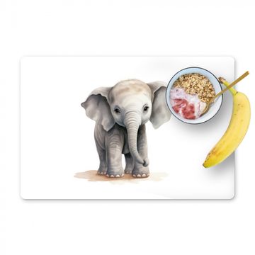 Salvamanteles - Elefante - Animales - Niños - Acuarela