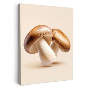 Lienzos decorativos - Champiñones - Suave - Beige
