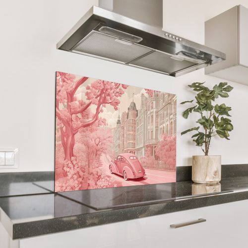 Ciudad - Coche - Rosa