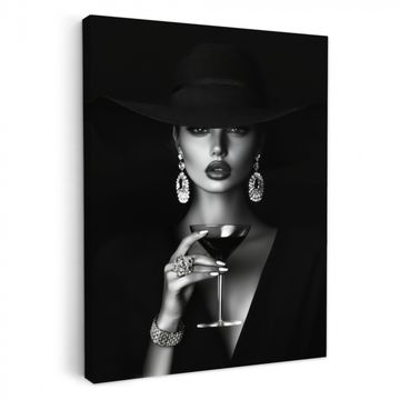Lienzos decorativos - Mujer - Cóctel - Chic