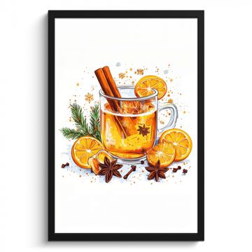 Cuadros enmarcados - Caliente - Té - Naranja - Canela