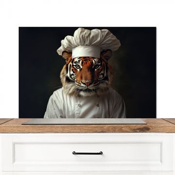 Salpicaderos de cocina - Tigre - Ropa de cocinero - Marrón