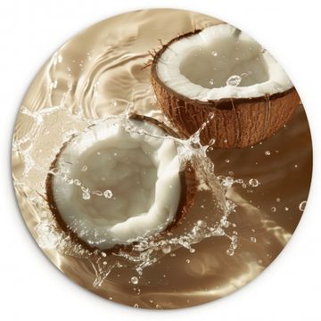 Cuadro redondo - Coco - Agua - Beige - Salpicaduras