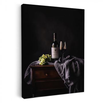 Lienzos decorativos - Uva - Vino - Tinto - Mesa