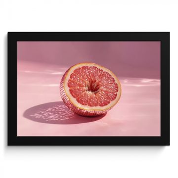 Cuadros enmarcados - Fruta - Rosa - Disco - Brillante