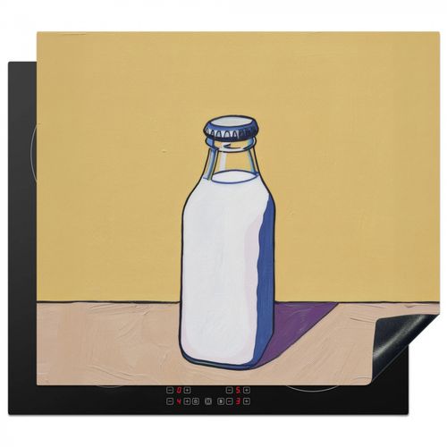 Protector de placa de induccion - Vasos - Botella - Ilustración - Leche