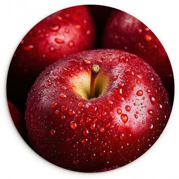 Cuadro redondo - Rojo - Manzanas - Frutas