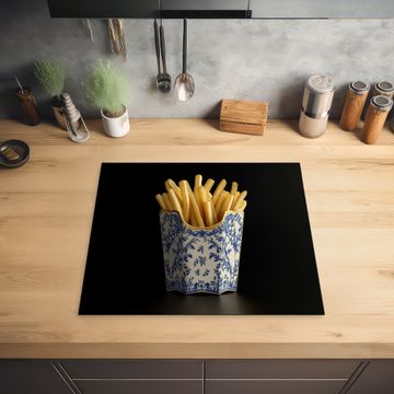 Protector de inducción - Patatas fritas - Porcelana - Azul de Delft - Alimentos