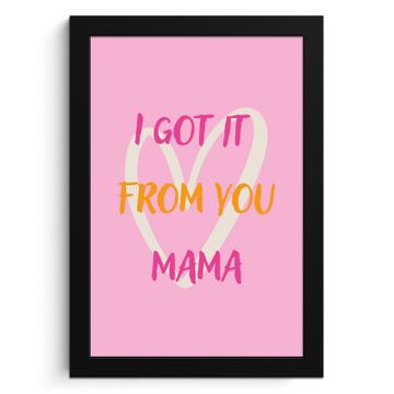 Mamá - Cita - Corazón - Rosa