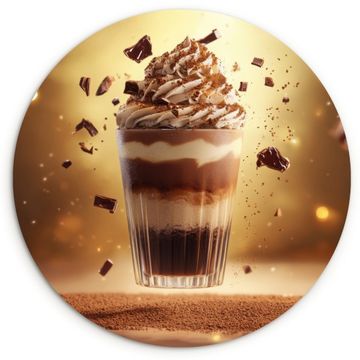 Cuadro redondo - Postre - Chocolate - Dulce - Comida