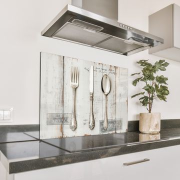 Salpicaderos de cocina - Plata - Cubiertos - Madera