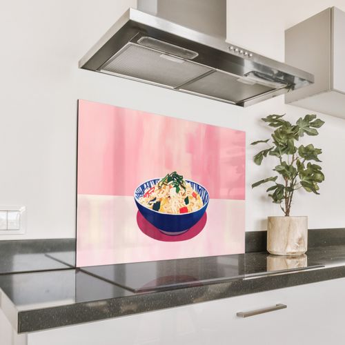 Salpicaderos de cocina - Arroz - Ilustración - Cuenco - Verduras
