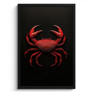 Cuadros enmarcados - Cangrejo - Rojo - Pescado - Crustáceos