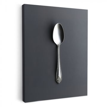 Lienzos decorativos - Plata - Metal - Cuchara