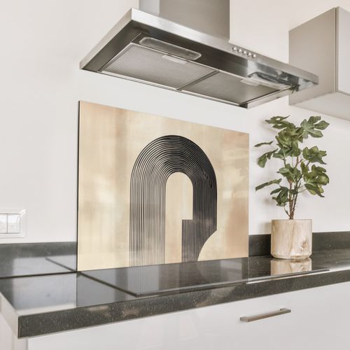 Salpicaderos de cocina - Lazo - Rayas - Minimalista - Negro