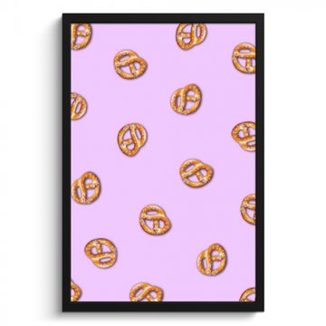 Cuadros enmarcados - Pretzels - Alimentación - Morado