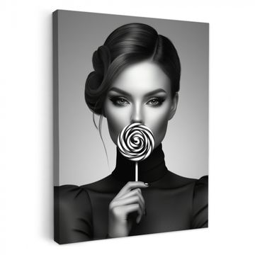 Lienzos decorativos - Mujer - Lolly - Negro