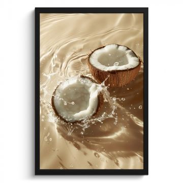 Cuadros enmarcados - Coco - Agua - Beige - Salpicaduras