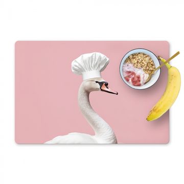 Salvamanteles - Cisne - Gorro de cocinero - Hermoso - Clásico