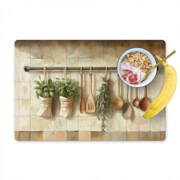 Salvamanteles - Madera - Utensilios de cocina - Naturaleza muerta - Azulejos