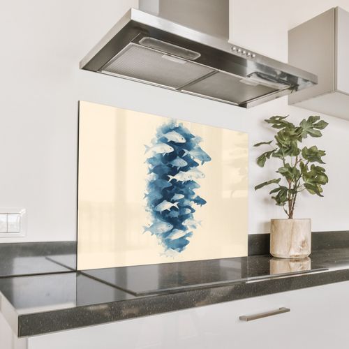 Salpicaderos de cocina - Piscis - Minimalista - Azul
