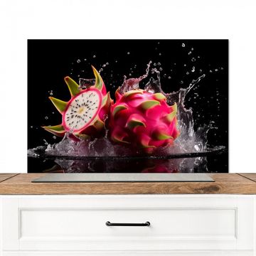 Salpicaderos de cocina - Fruta del dragón - Negra - Agua - Fruta - Fruta