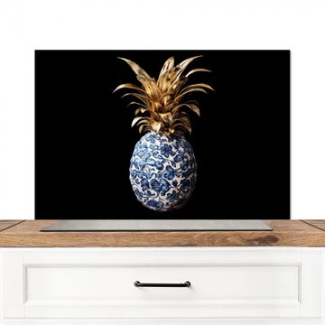 Salpicaderos de cocina - Piña - Flor - Oro - Delftware