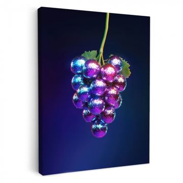 Lienzos decorativos - Morado - Disco - Fiesta - Uva