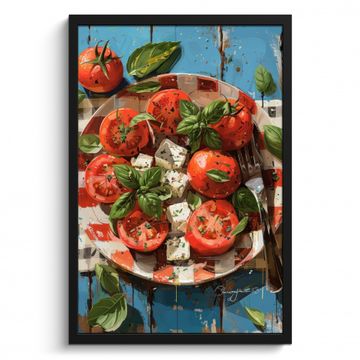 Cuadros enmarcados - Caprese sobre lienzo