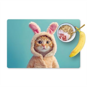 Salvamanteles - Conejo de Pascua - Gato - Disfraz