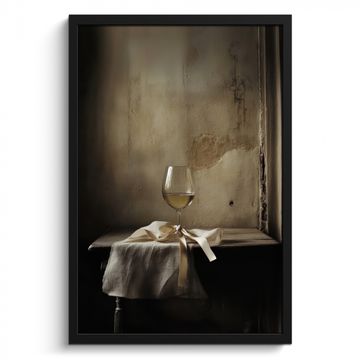 Cuadros enmarcados - Lazo - Beige - Blanco - Vino