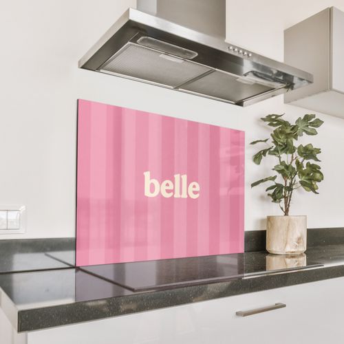 Salpicaderos de cocina - Rosa - Rayas - Belle