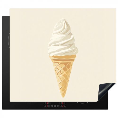Protector de placa de induccion - Cono de helado - Blanco