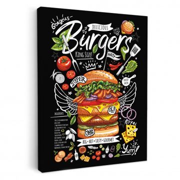 Lienzos decorativos - Banquete de hamburguesas