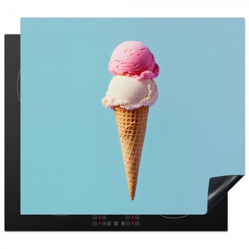 Protector de placa de induccion - Scoop helado - cono - Azul