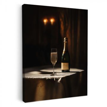 Lienzos decorativos - Prosecco - Burbujas - Atmósfera - Licor