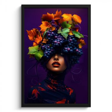 Cuadros enmarcados - Mujer - Morado - Uvas