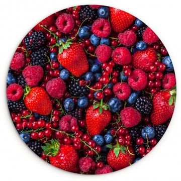 Cuadro redondo - Mezcla de arándanos y fresas