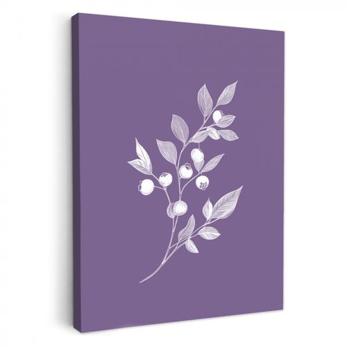 Lienzos decorativos - Rama - Graciosa - Hojas - Minimalista