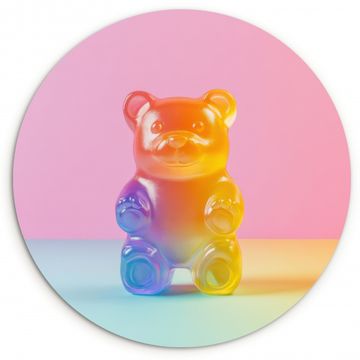 Cuadro redondo - Pastel - Caramelo