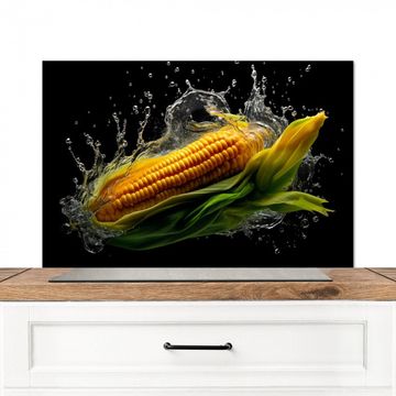 Salpicaderos de cocina - Maíz - Vegetal - Plantas - Negro - Agua