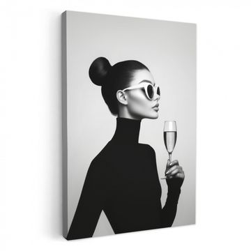 Lienzos decorativos - Mujer - Champán - Moderno