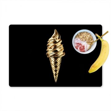 Salvamanteles - Helado - Oro - Negro - Alimentos
